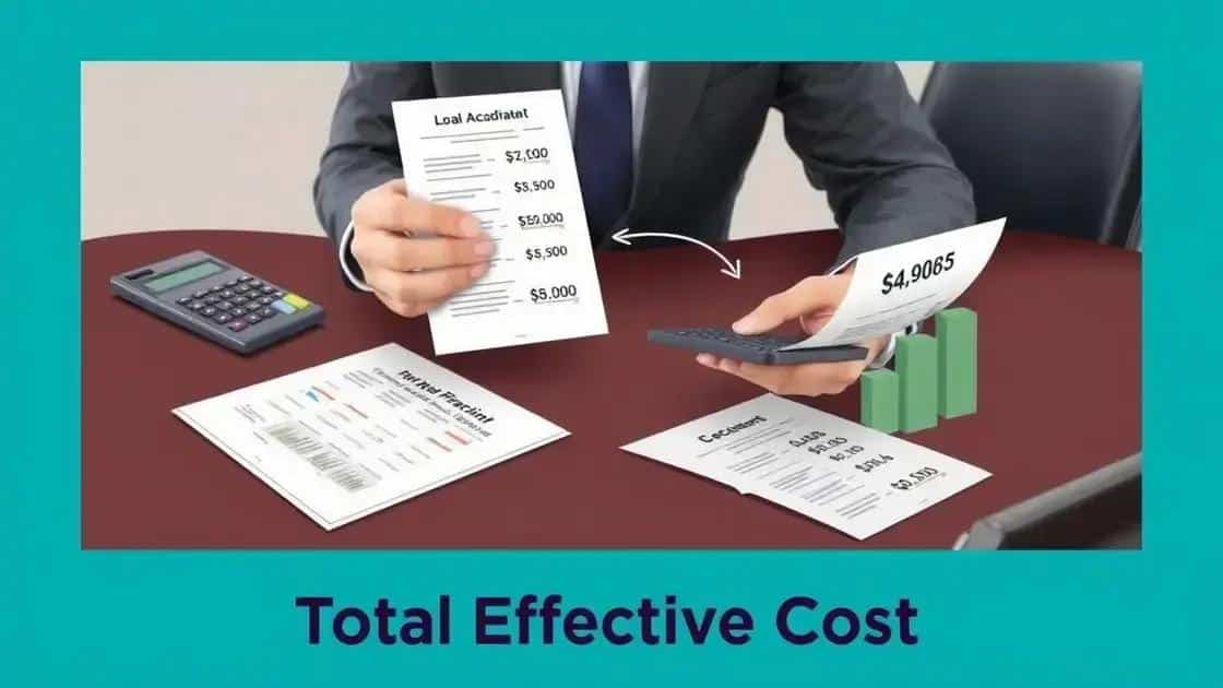 Strategies to calculate the Total Effective Cost