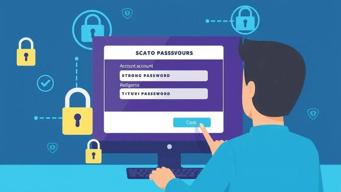 Tips for secure account creation