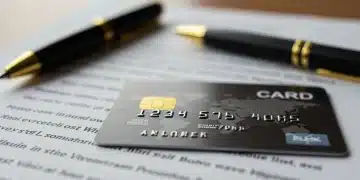 Credit card on legal documents representing new federal regulations