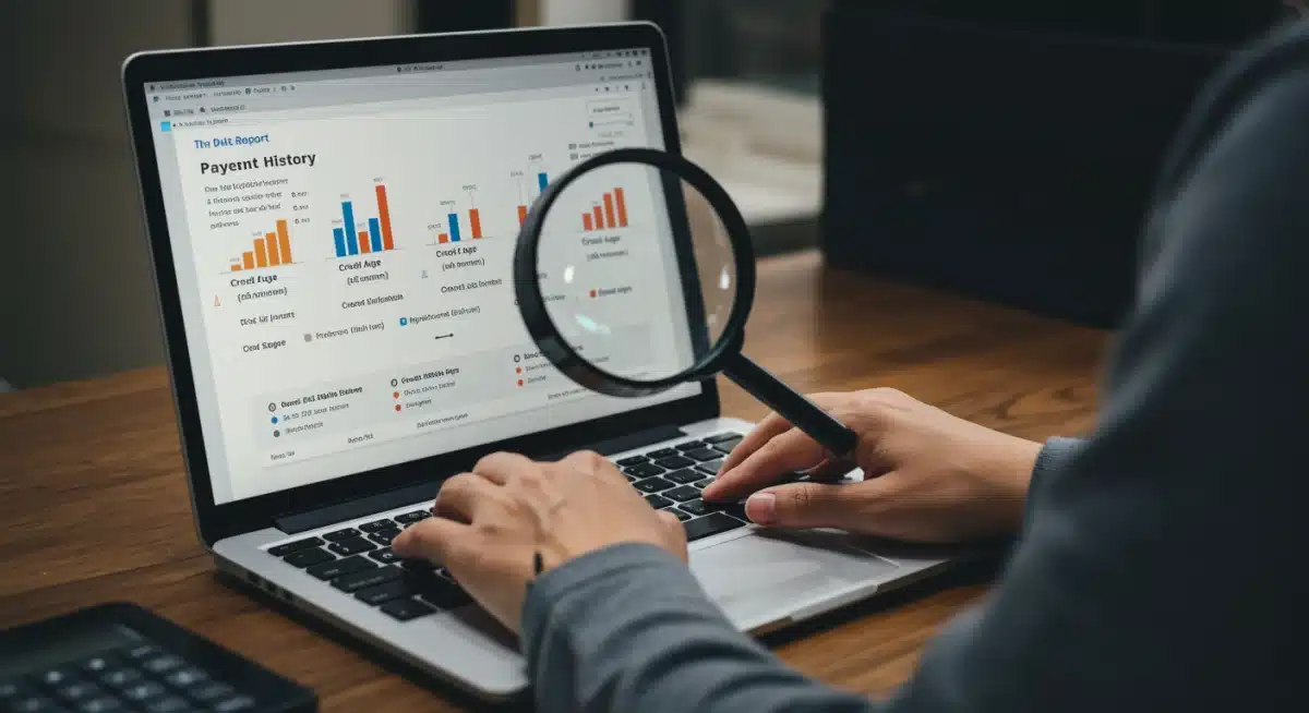 Analyzing a detailed credit report for mortgage approval