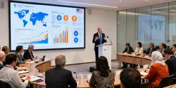 US Treasury Secretary addressing Global Economic Forum on digital currency trends