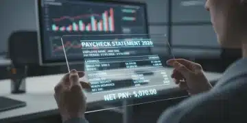 Detailed 2026 digital paycheck statement showing income and deductions