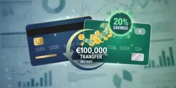 Illustration of a balance transfer saving money on high-interest debt