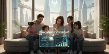 Family reviewing resilient 2026 household budget on tablet