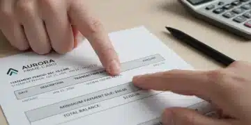 Detailed 2026 credit card statement with highlighted sections for monthly review