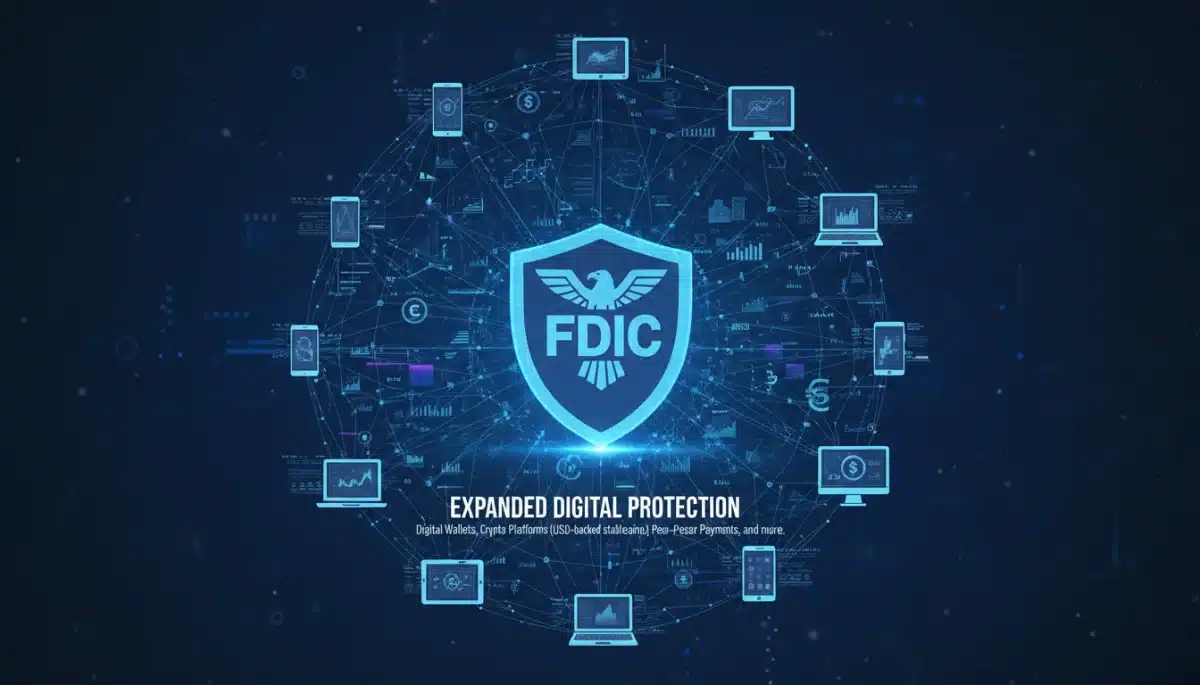 Digital financial ecosystem with FDIC protection shield