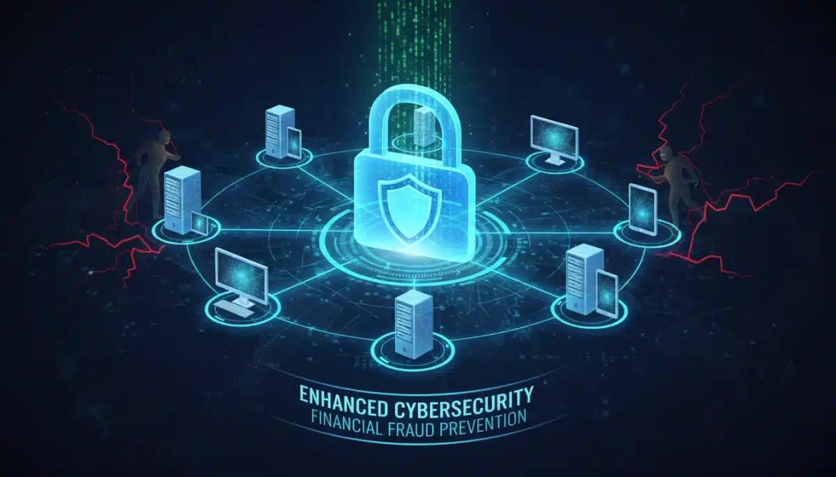 Enhanced cybersecurity measures protect digital financial transactions.