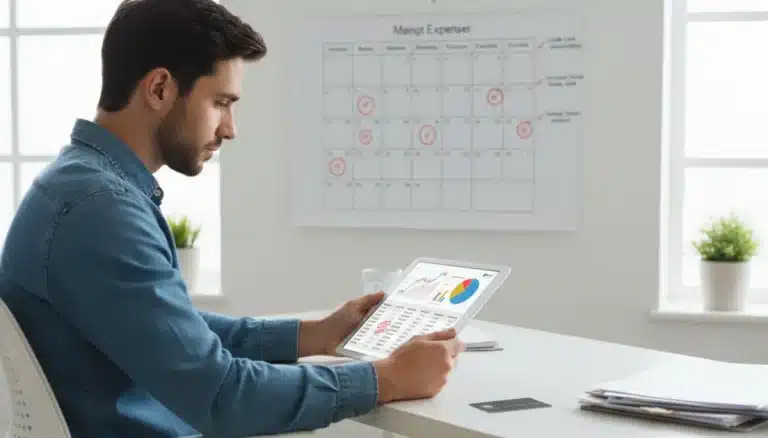Strategic debt management plan displayed on tablet for 2026