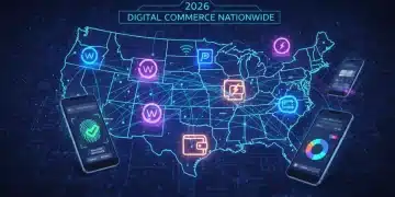 Digital wallets adoption across the United States by 2026, showing mobile payment trends